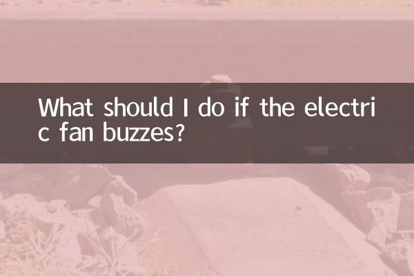 What should I do if the electric fan buzzes?