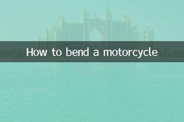 How to bend a motorcycle