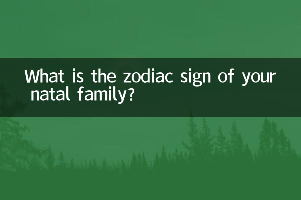 What is the zodiac sign of your natal family?