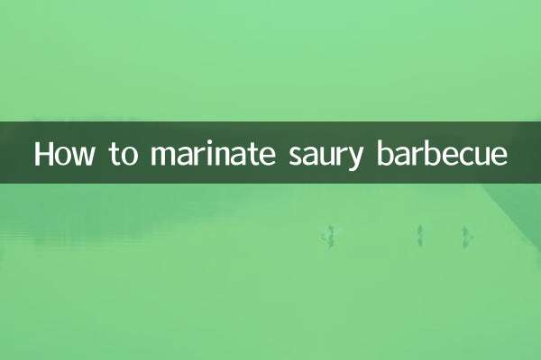 How to marinate saury barbecue