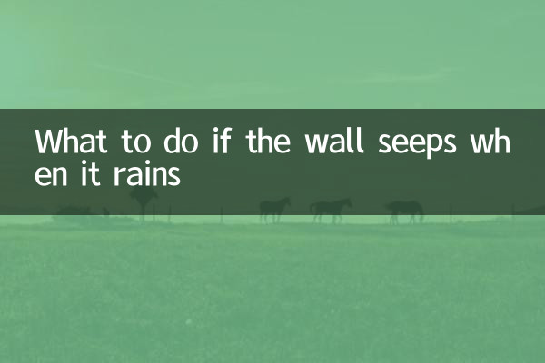 Cosa fare se il muro filtra quando piove