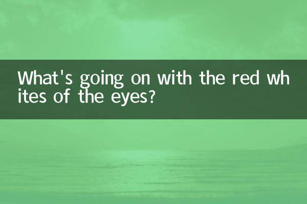 Cosa succede al bianco rosso degli occhi?