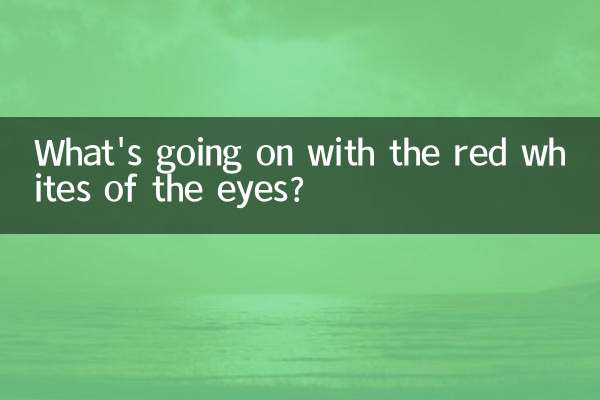 Cosa succede al bianco rosso degli occhi?