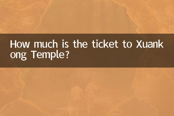 How much is the ticket to Xuankong Temple?
