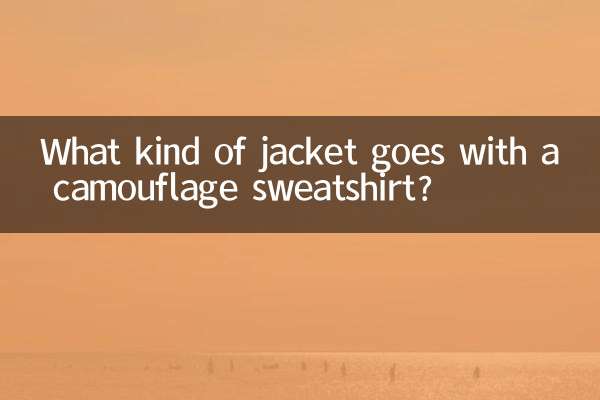 迷彩衛衣配什麼外套