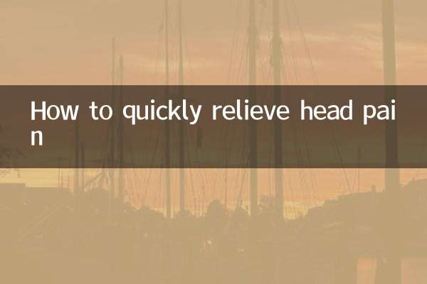 How to quickly relieve head pain
