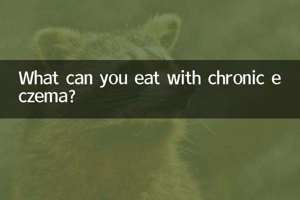 Was kann man bei chronischem Ekzem essen?