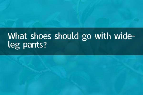 What shoes should go with wide-leg pants?