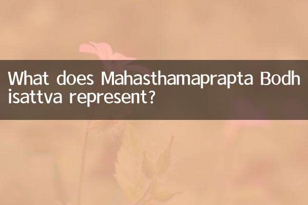 What does Mahasthamaprapta Bodhisattva represent?