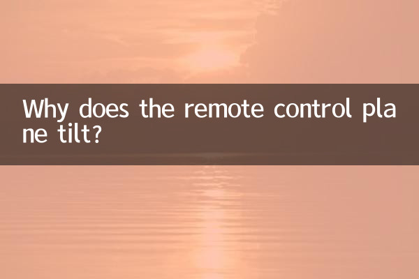 Why does the remote control plane tilt?