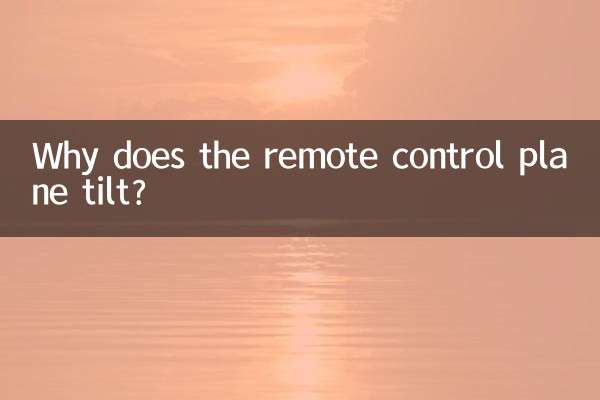 Por que o avião do controle remoto se inclina?