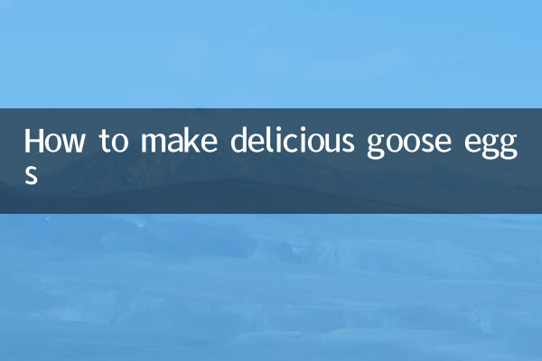 Comment faire de délicieux œufs d'oie