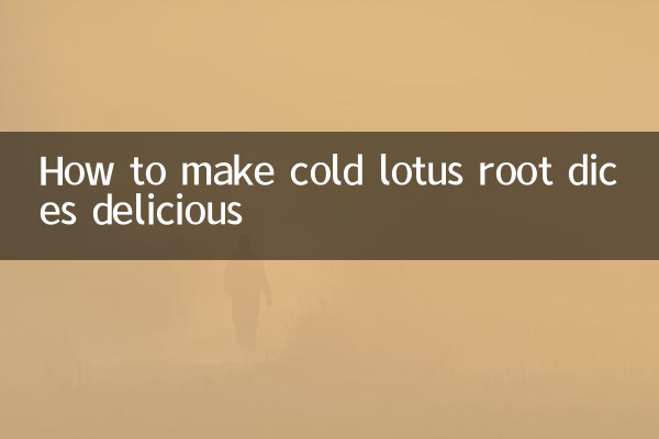 Come rendere deliziosi i dadini freddi di radice di loto