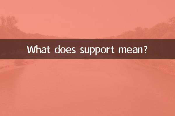 Was bedeutet Unterstützung?