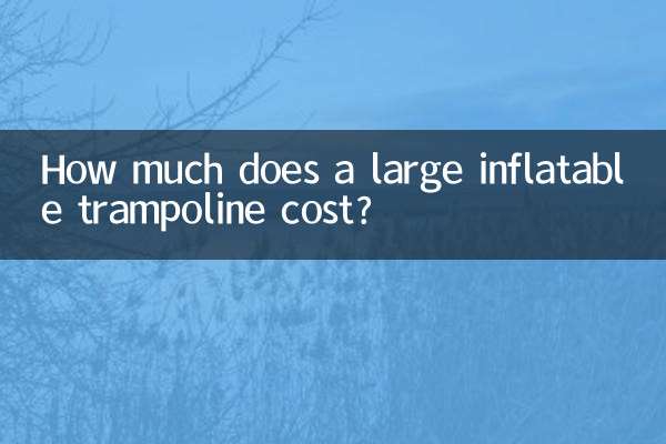 هزینه یک ترامپولین بادی بزرگ چقدر است؟