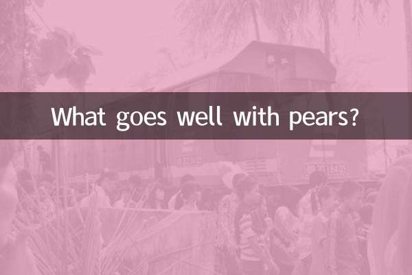 ¿Qué va bien con las peras?