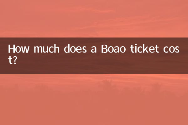 ボアオ島のチケットはいくらですか?