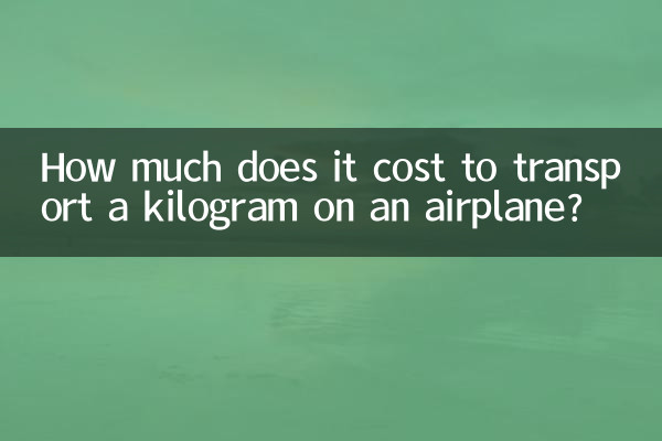 একটি বিমানে এক কিলোগ্রাম পরিবহন করতে কত খরচ হয়?