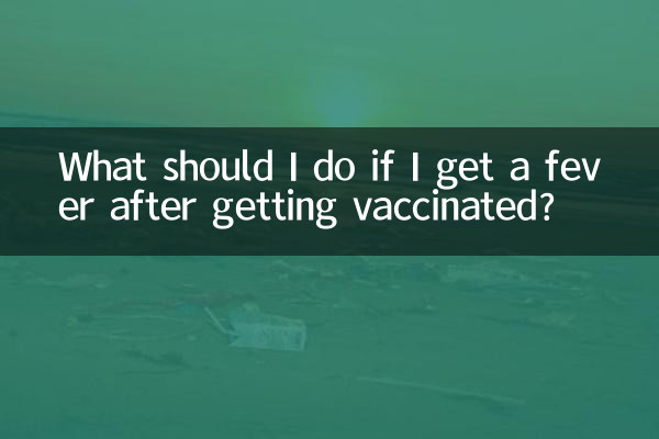 Que dois-je faire si j’ai de la fièvre après avoir été vacciné ?