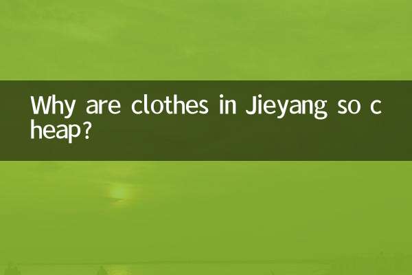 Warum ist Kleidung in Jieyang so günstig?