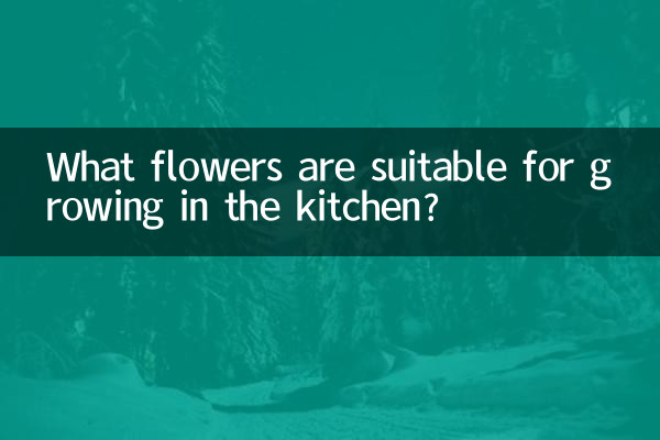 ما هي الزهور المناسبة للنمو في المطبخ؟