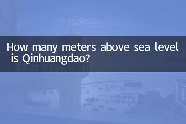 Quantos metros acima do nível do mar está Qinhuangdao?