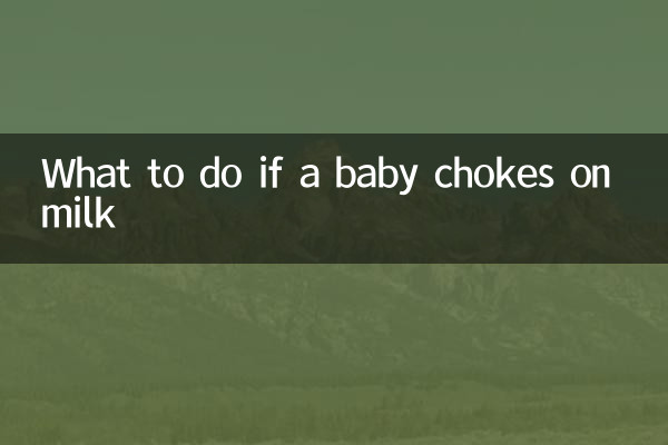 اگر کوئی بچہ دودھ پر گلا گھونٹتا ہے تو کیا کریں