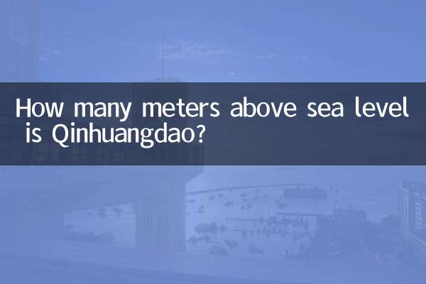 Quantos metros acima do nível do mar está Qinhuangdao?