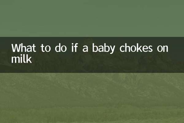 اگر کوئی بچہ دودھ پر گلا گھونٹتا ہے تو کیا کریں