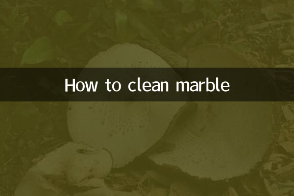 How to clean marble