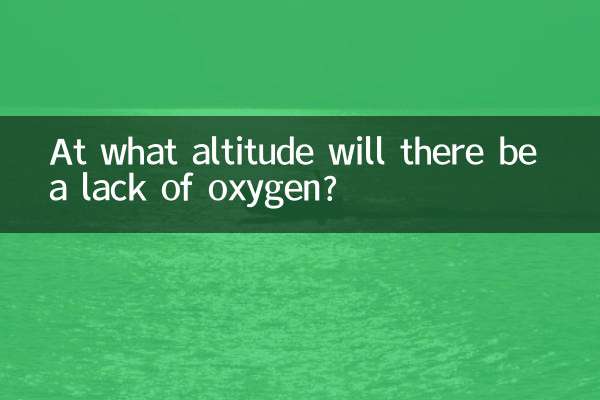 ¿A qué altitud habrá falta de oxígeno?