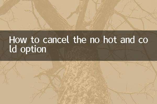 無冷熱選擇權怎麼解除