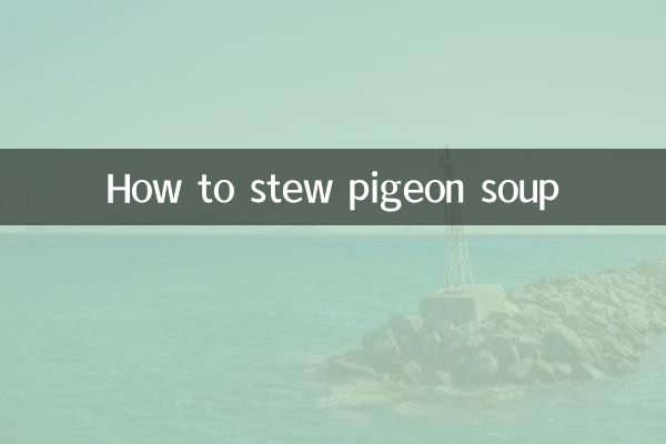 Como fazer sopa de pombo