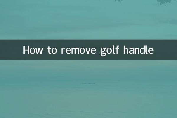 Cómo quitar el mango de golf