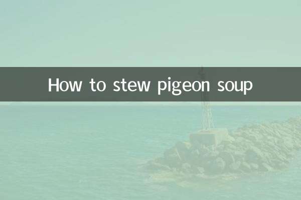 Como fazer sopa de pombo