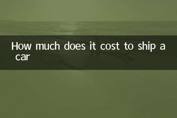 How much does it cost to ship a car