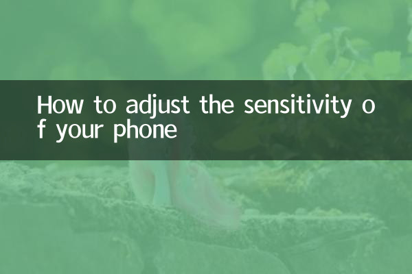 Como ajustar a sensibilidade do seu telefone