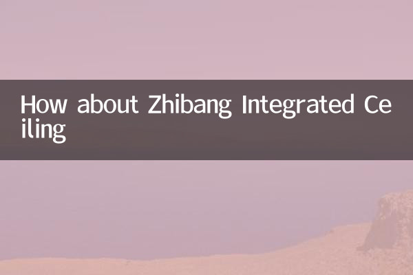 Zhibang 통합 천장은 어떻습니까?