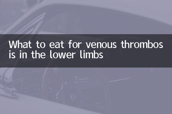 Was zu essen für Venöse Thrombose in den unteren Gliedmaßen zu essen