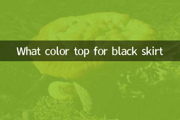 ¿De qué color top para falda negra?
