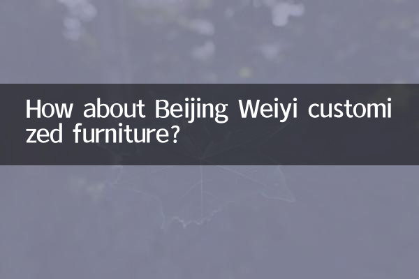 Wie wäre es mit maßgeschneiderten Beijing Weiyi-Möbeln?