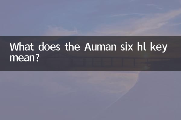 ماذا يعني مفتاح Auman six hl؟
