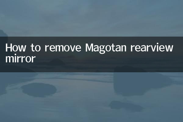 Cómo quitar el espejo retrovisor Magotan