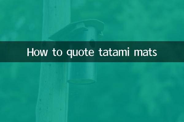 Comment citer des tatamis