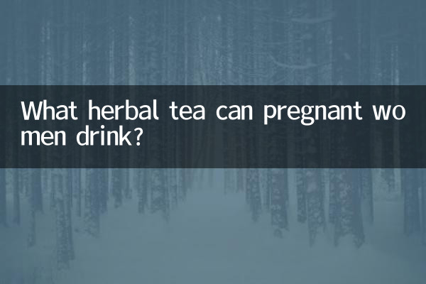 What herbal tea can pregnant women drink?