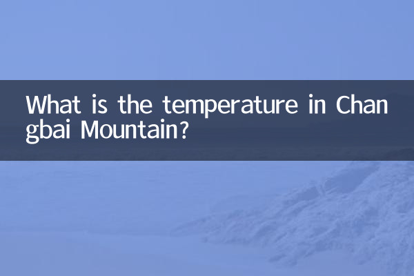 دما در کوه چانگ بای چقدر است؟