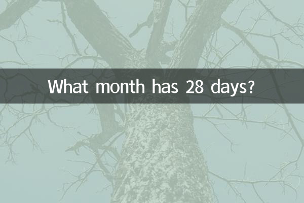 Quel mois a 28 jours ?