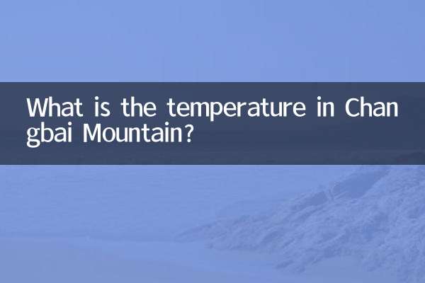 دما در کوه چانگ بای چقدر است؟