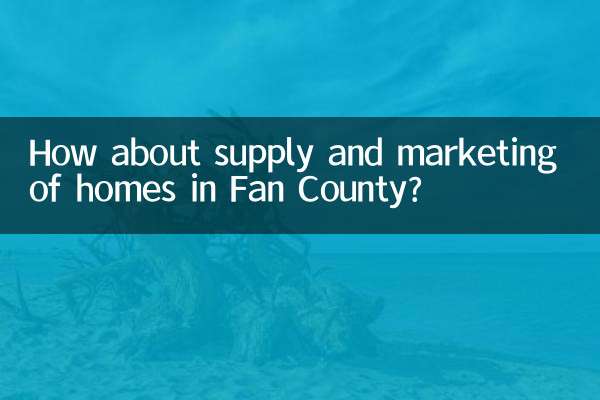 ফ্যান কাউন্টিতে বাড়ির সরবরাহ এবং বিপণন সম্পর্কে কীভাবে?