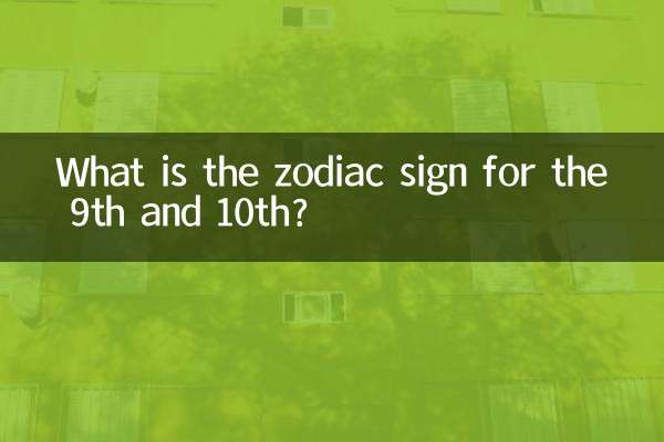Qual é o signo do zodíaco para os dias 9 e 10?